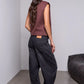 AUDREY GIRFRIEND BARREL DENIM JEANS