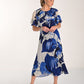 FLORAL WOVEN DRESS WITH PLEATED SKIRT 268220