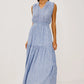 ALESSI LINEN BLEND MAXI DRESS