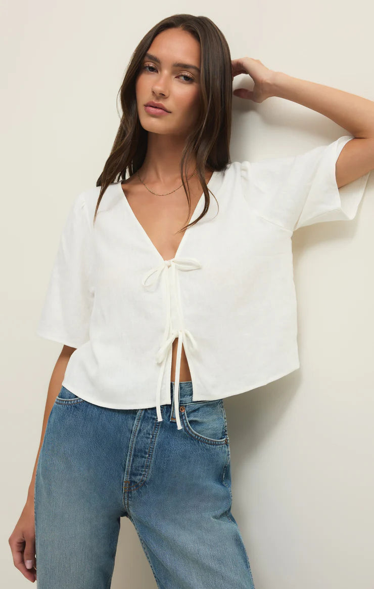 LA BELLE LINEN TOP