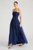 TERESA STRAPLESS DRAPED GOWN BY THEIA 8817572