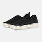 PLATFORM SLIP ON SHOE WITH CUTOUTS - TULIP 3373