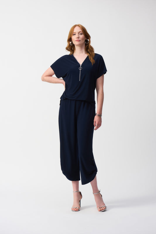 SILKY KNIT CULOTTE JUMPSUIT 251044