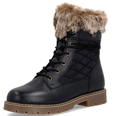 FUR TOP ANKLE FLIP GRIP BOOT