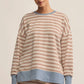 LAYER UP STRIPE SWEATSHIRT ZLT253990