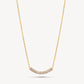HILLBERG AND BERK SPARKLE BAR NECKLACE- GOLDS