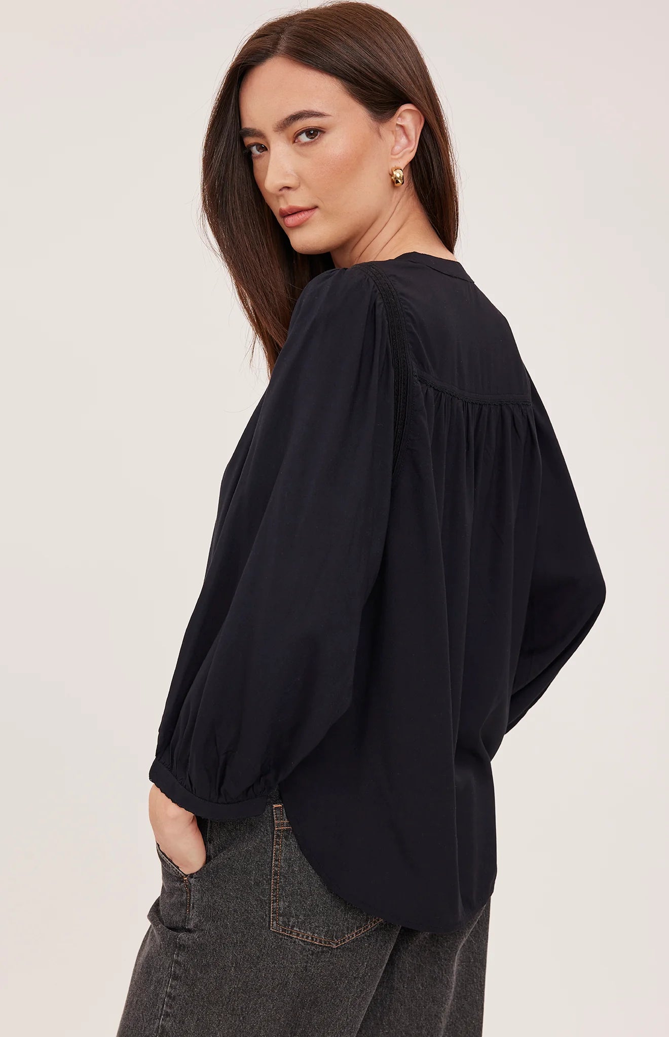 ASHLYN 3/4 SLV BLOUSE