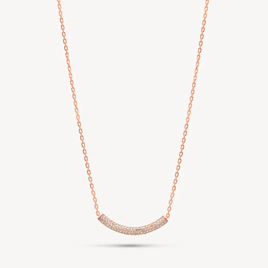 HILLBERG AND BERK SPARKLE BAR NECKLACE- GOLDS