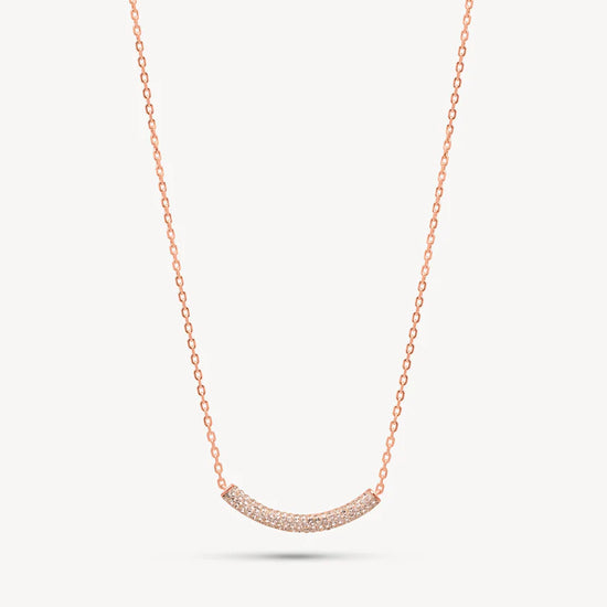 HILLBERG AND BERK SPARKLE BAR NECKLACE- GOLDS