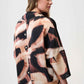 SATIN ABSTRACT BOXY PRINT TUNIC