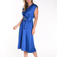 ALINE SATIN SHORT SLEEVE DRESS 241441