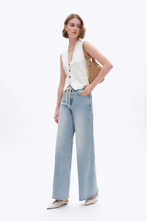 ALAIA HIGH RISE  DRAWSTING BAGGY