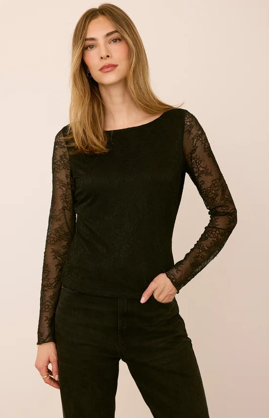 BELLA LONG SLEEVE LACE TOP
