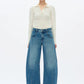 MID RISE DROP CROTCH BARREL JEAN