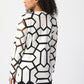 LASER-CUT LEATHERETTE ON MESH JACKET 241905