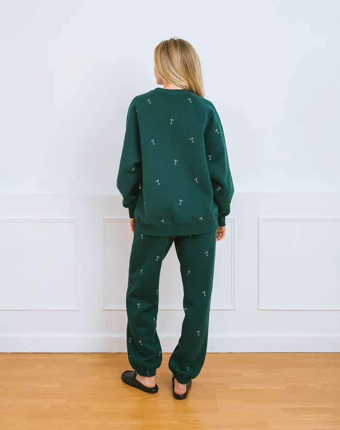 ALL OVER MARTINI CREWNECK SWEATSHIRT