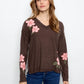 CARTER REVERSIBLE FLORAL SWEATER