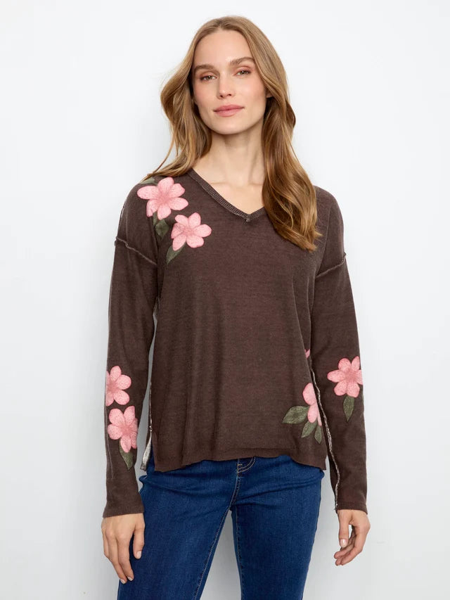 CARTER REVERSIBLE FLORAL SWEATER
