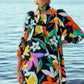 FLORAL PRINT SATIN DRESS 241251