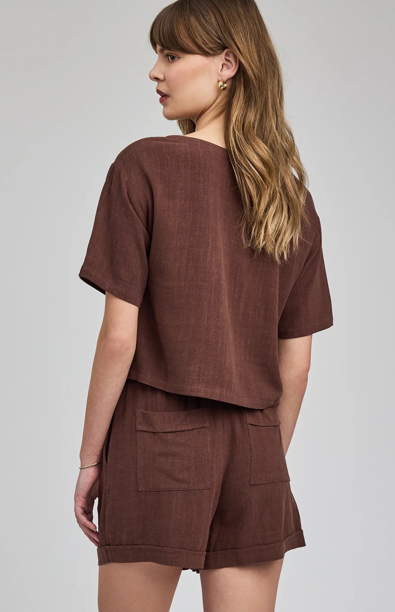 JUNO LINEN BLEND SHORTS