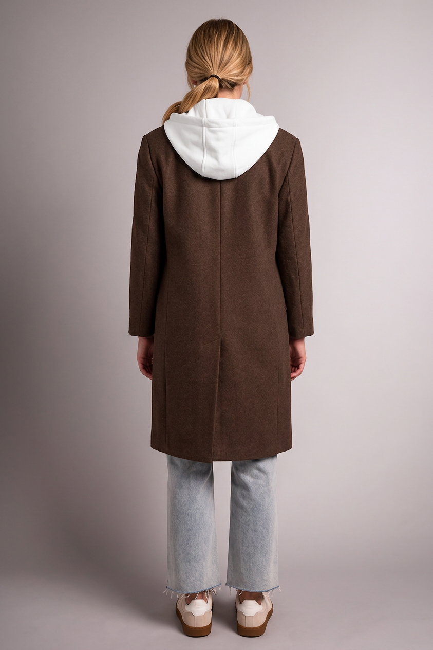 CAR COAT WITH FOOLER HOODIE