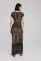 EMBROIDERED LACE TRUMPET GOWN 241776