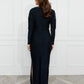 LONG SLEEVE GOWN WITH BOW