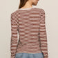 JUNIE LONG SLEEVE STRIPE TEE