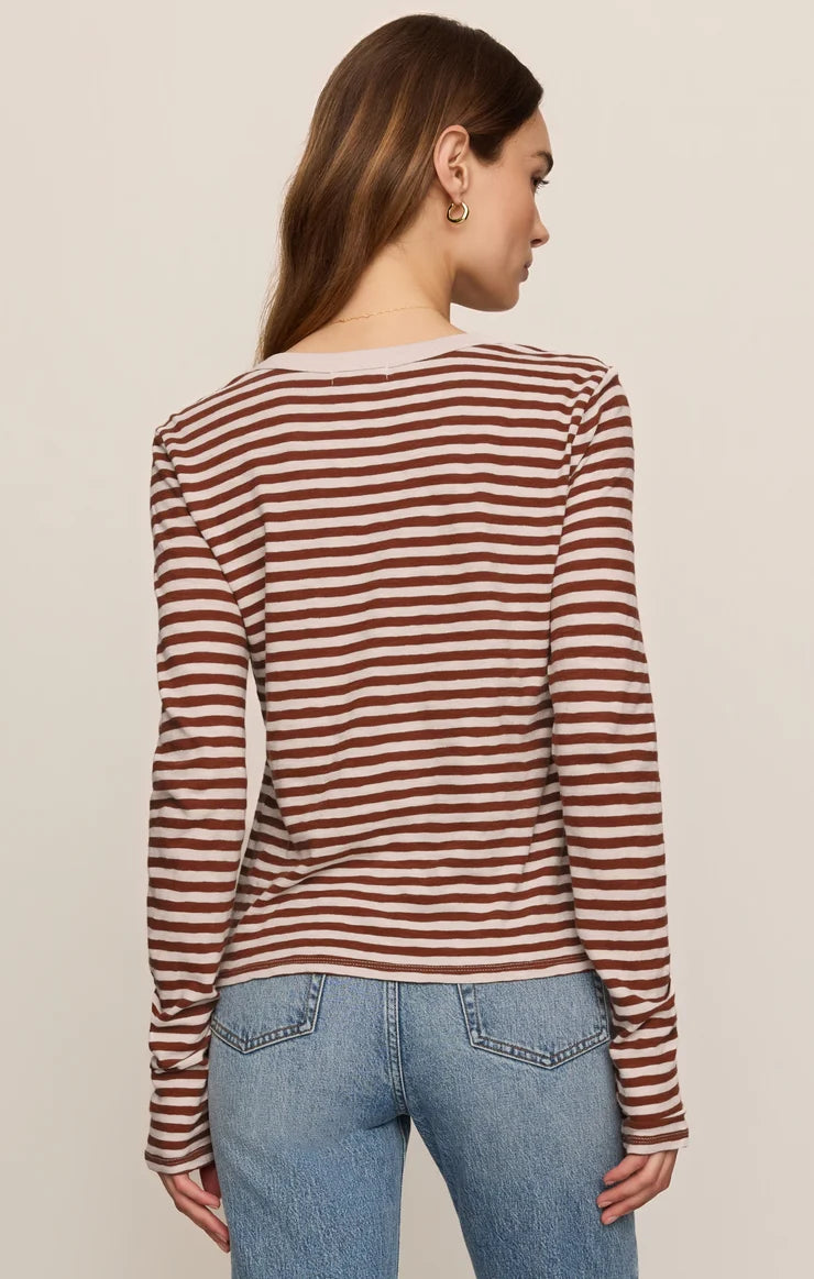 JUNIE LONG SLEEVE STRIPE TEE