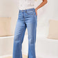 BROOKE HUGGING PALAZZO DENIM