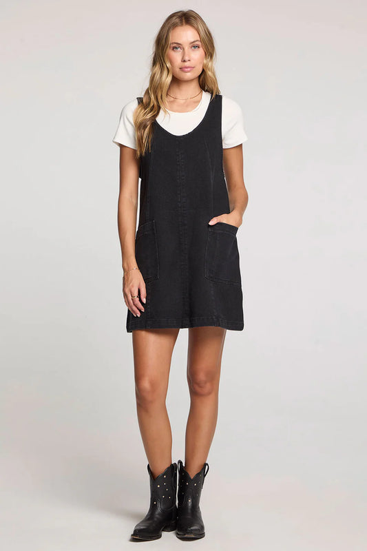 ALAYNA DENIM MIN DRESS