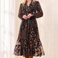 THE LEITA PRINT L/S DRESS