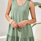 SLVLESS V NECK DETAIL DRESS 1340O