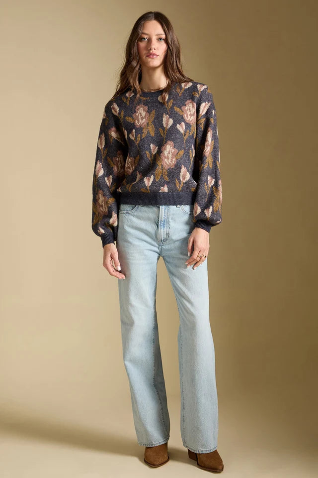 THE RONNIE FLORAL SWEAER