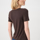 JERSEY FITTED CREWNECK TOP