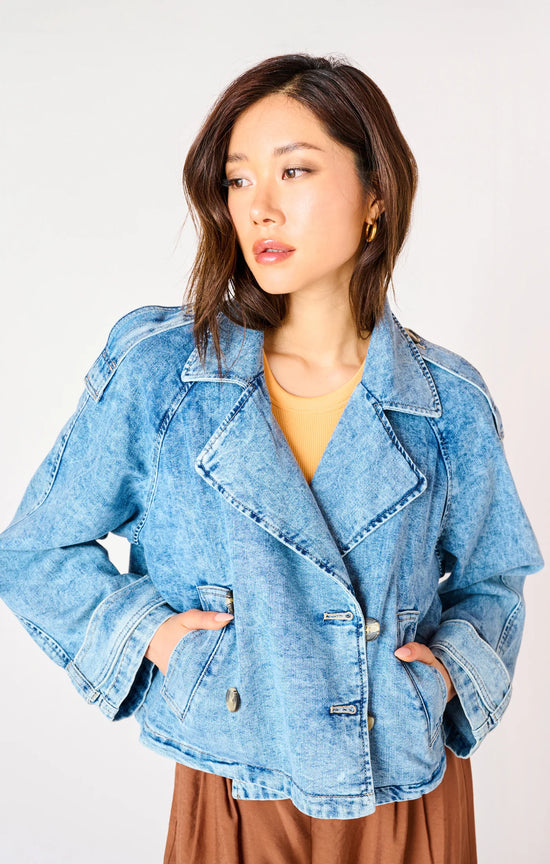 THE PETAL SHORT DENIM JACKET 2525750