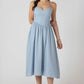 YARA  BASQUE WAIST MAXI DRESS