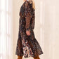 THE LEITA PRINT L/S DRESS