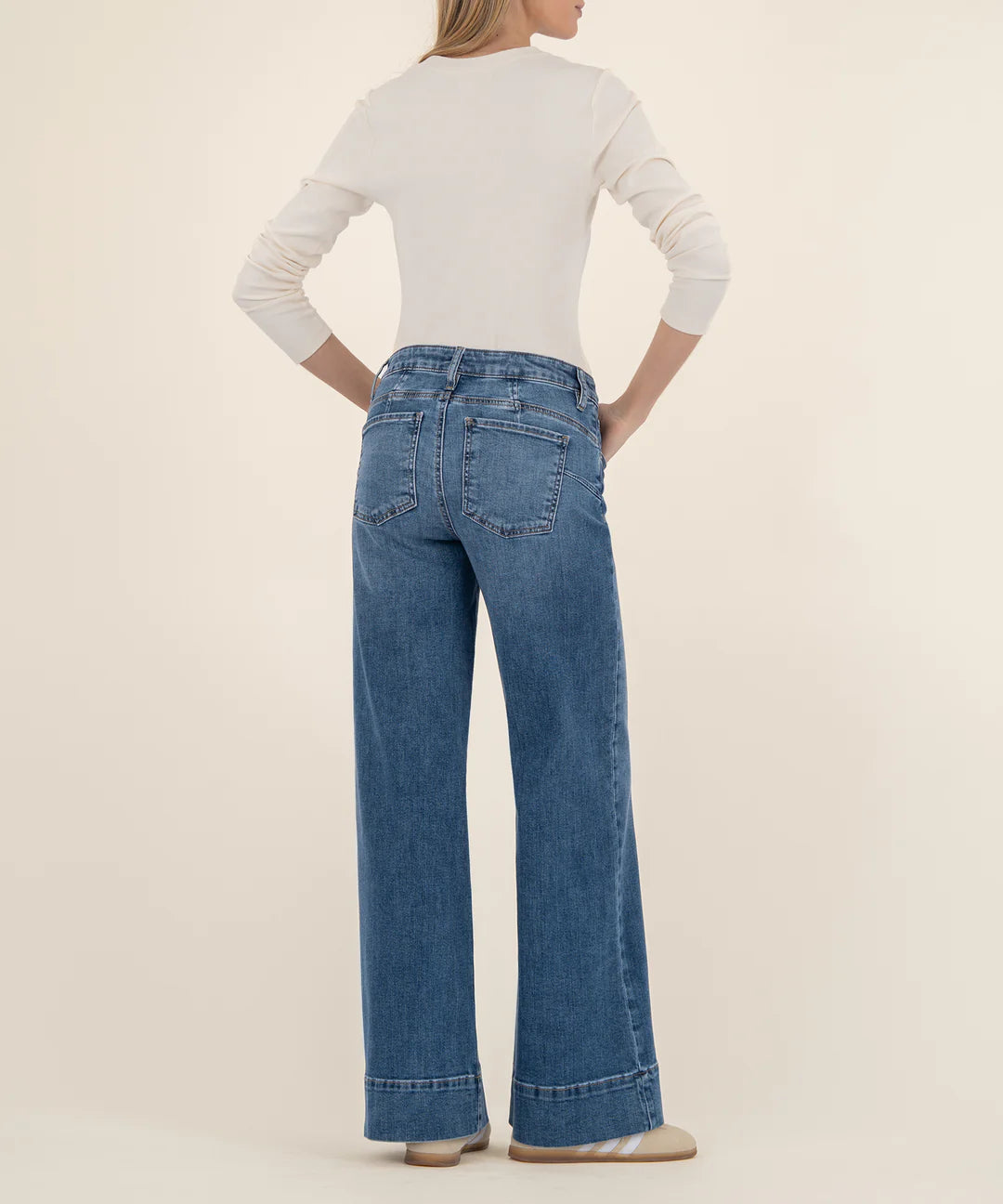 MAYA HIGH RISE WIDE LEG W/BACK DARTS