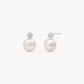 HILLBERG AND BERK FRESHWATER PEARL AND CZ STUDS