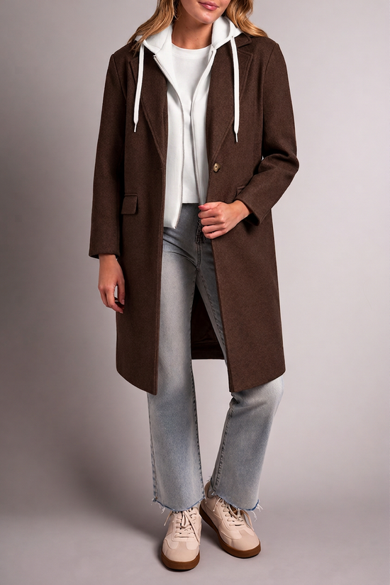 CAR COAT WITH FOOLER HOODIE