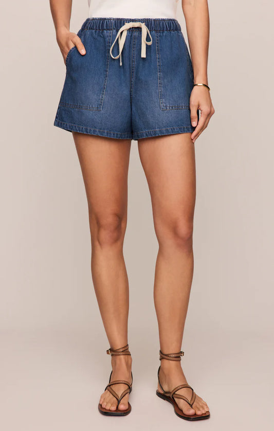DAYCATION DENIM UTILITY SHORT