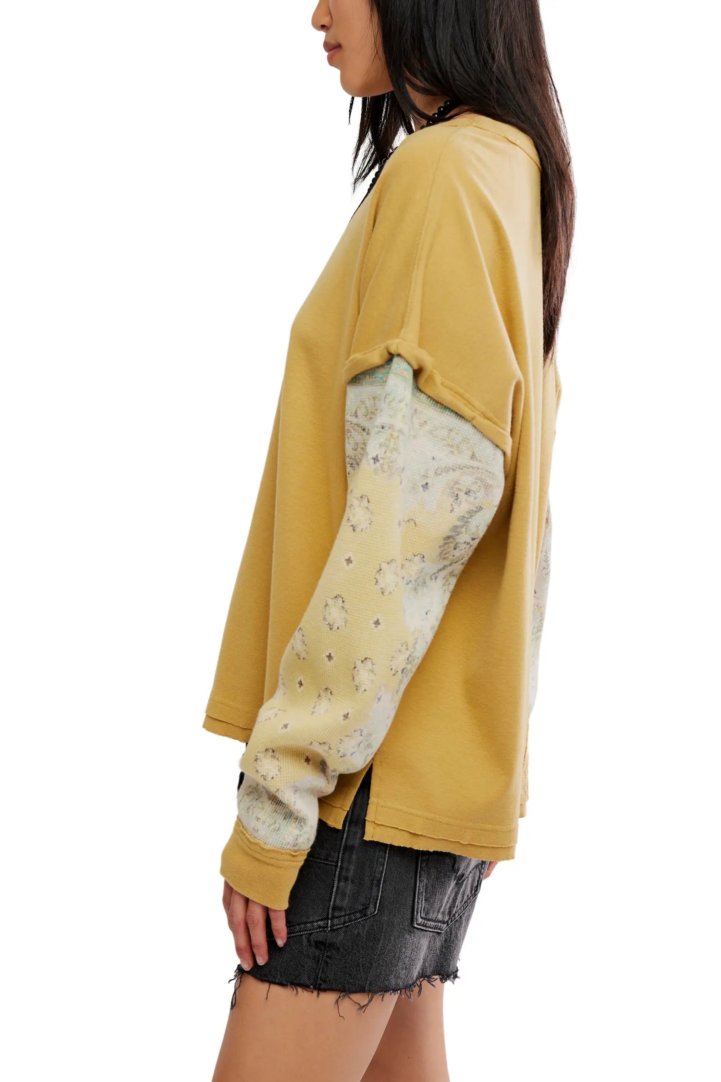 WILD AND FREE TWOFER SWEATSHIRT BY FP
