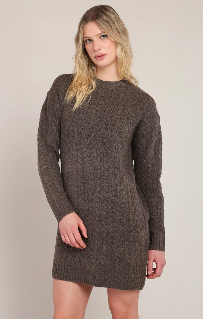 THE ALLISON CABLE KNIT L/S DRESS