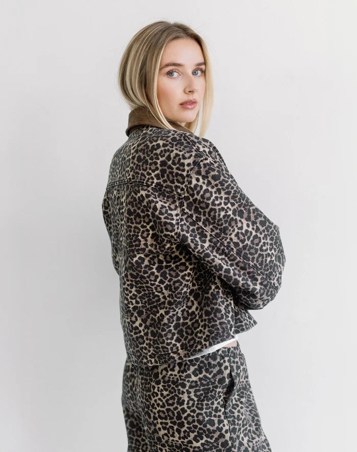 MAGALI LEOPARD BARN JACKET BY BTL