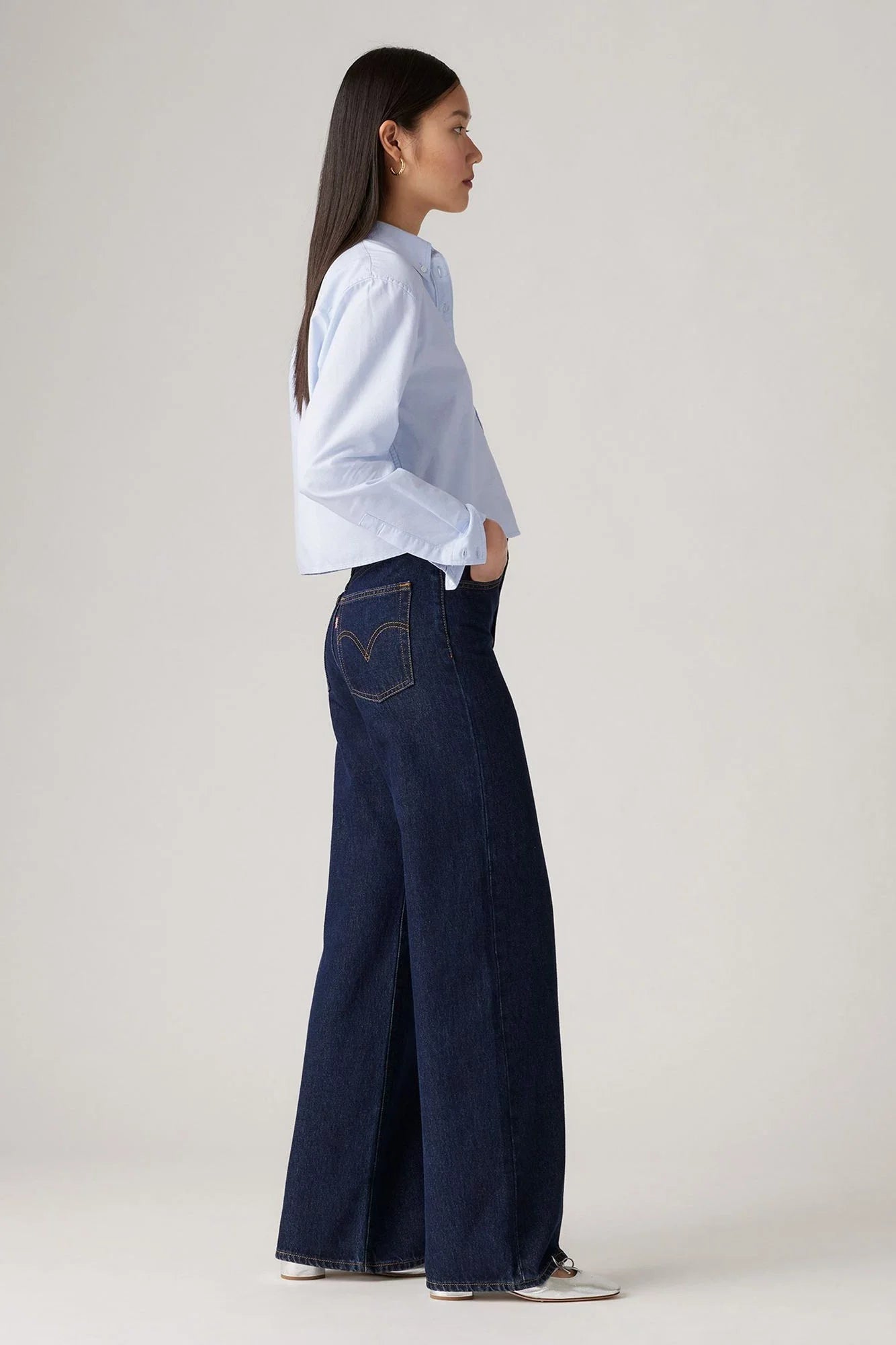 LEVIS RIBCAGE WIDE LEG JEANS