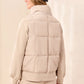 LILA  QUILTED VEST W/ REMOVABLE HOOD