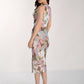 FLORAL SLEEVELESS BODYCON DRESS