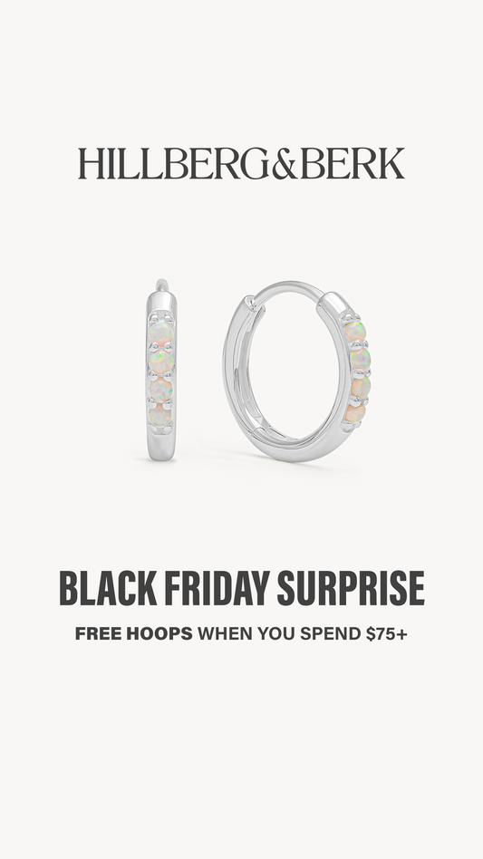 HILLBERG SMALL OPAL HOOPS