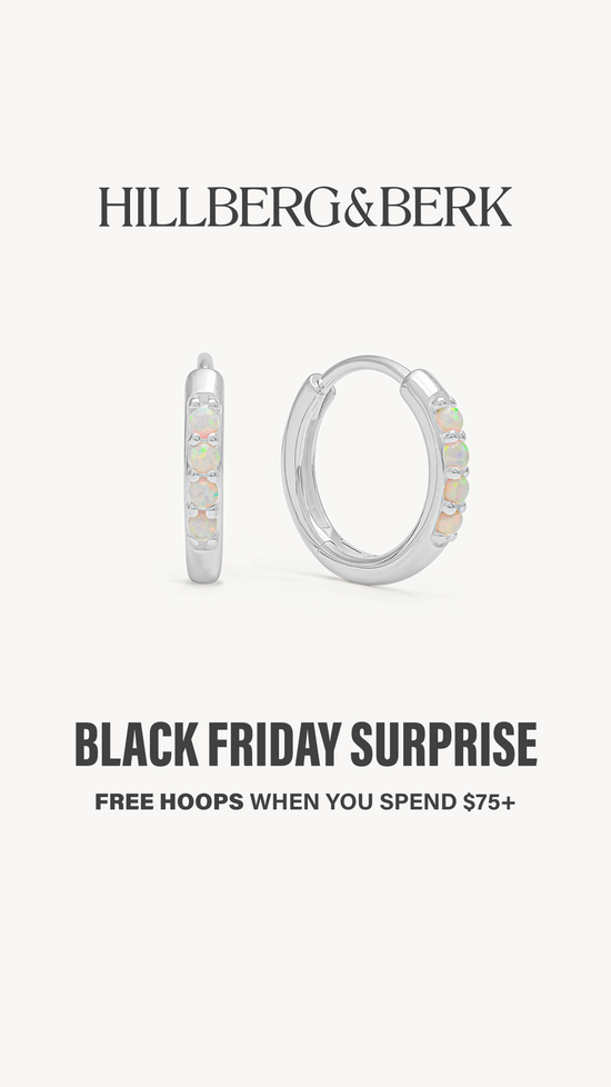HILLBERG SMALL OPAL HOOPS